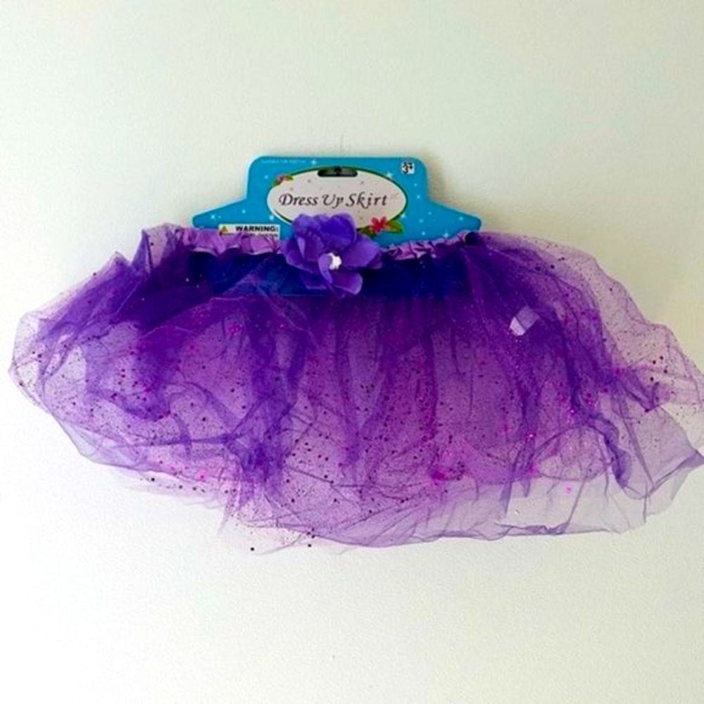 COPY - Dress-Up Skirt with flower detail- Purple